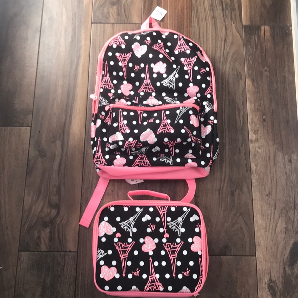 BNWT justice backpack Paris